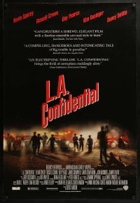 2k514 L.A. CONFIDENTIAL DS 1sh 1997 Basinger, Spacey, Crowe, Pearce, police arrive in film's climax
