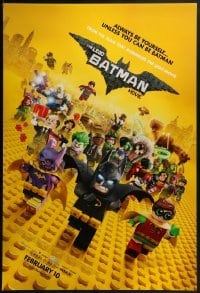 2k534 LEGO BATMAN MOVIE advance DS 1sh 2017 Arnett, always be yourself, unless you can be Batman!