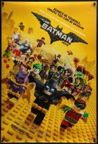 2k536 LEGO BATMAN MOVIE teaser DS 1sh 2017 always be yourself, unless you can be Batman, February!