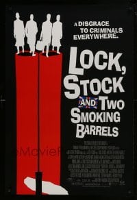 2k553 LOCK, STOCK & TWO SMOKING BARRELS DS 1sh 1998 Guy Ritchie English crime comedy, great art!
