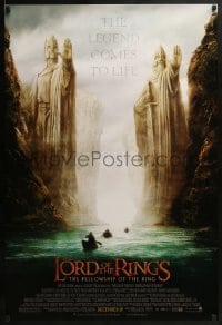 2k558 LORD OF THE RINGS: THE FELLOWSHIP OF THE RING advance 1sh 2001 J.R.R. Tolkien, Argonath!