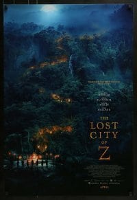 2k566 LOST CITY OF Z advance DS 1sh 2016 Charlie Hunnam, Robert Pattinson, great adventure image!