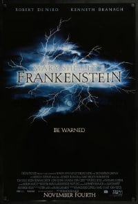 2k589 MARY SHELLEY'S FRANKENSTEIN advance DS 1sh 1994 Branagh directed, De Niro as the monster!