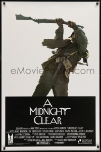 2k604 MIDNIGHT CLEAR 1sh 1992 Peter Berg, Dillon, Ethan Hawke, image of soldier on the attack!