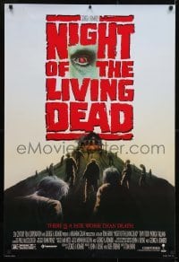 2k652 NIGHT OF THE LIVING DEAD 1sh 1990 Tom Savini, from George Romero screenplay, zombies!