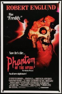 2k681 PHANTOM OF THE OPERA 1sh 1989 Robert Englund was Freddy and now he's the phantom!