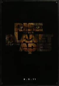 2k730 RISE OF THE PLANET OF THE APES style A teaser 1sh 2011 prequel to the 1968 classic!