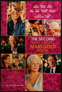 2k757 SECOND BEST EXOTIC MARIGOLD HOTEL advance DS 1sh 2015 Bill Nighy, Richard Gere, Maggie Smith!