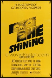 2k775 SHINING 1sh 1980s studio re-strike, Stephen King & Stanley Kubrick horror, Saul Bass!