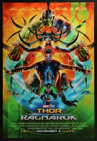 2k886 THOR RAGNAROK advance DS 1sh 2017 motange of Chris Hemsworth in the title role with top cast!