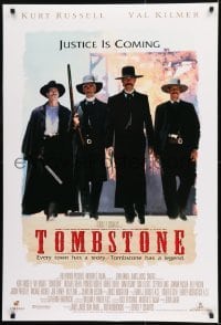 2k900 TOMBSTONE DS 1sh 1993 Kurt Russell as Wyatt Earp, Val Kilmer as Doc Holliday