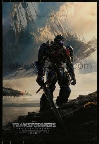 2k910 TRANSFORMERS: THE LAST KNIGHT teaser DS 1sh 2017 image of Optimus Prime, rethink your heroes!