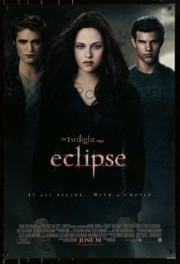 2k922 TWILIGHT SAGA: ECLIPSE advance DS 1sh 2010 Kristen Stewart, Robert Pattinson, Lautner!