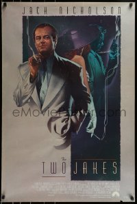 2k924 TWO JAKES int'l DS 1sh 1990 cool full-length art of smoking Jack Nicholson by Rodriguez!