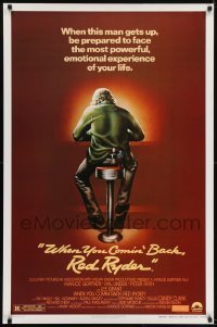 2k961 WHEN YOU COMIN' BACK RED RYDER 1sh 1979 Milton Katselas, art of cowboy sitting on barstool!