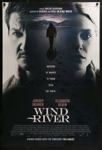 2k972 WIND RIVER advance DS 1sh 2017 Jeremy Renner, Olsen, othing is harder to track than the truth!