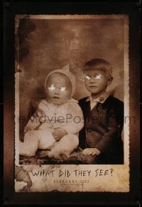 2k975 WOMAN IN BLACK teaser DS 1sh 2012 Daniel Radcliffe, creepy image of kids, what did they see?