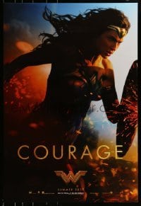 2k982 WONDER WOMAN teaser DS 1sh 2017 sexiest Gal Gadot in title role/Diana Prince, Courage!