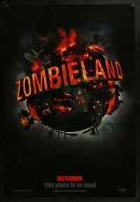 2k997 ZOMBIELAND teaser 1sh 2009 Harrelson, Eisenberg, this place is so dead, wild image of Earth!