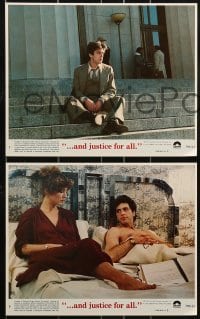 2m032 AND JUSTICE FOR ALL 8 8x10 mini LCs 1979 directed by Norman Jewison, Al Pacino is out of order