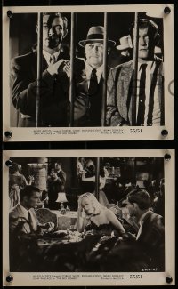 2m892 BIG COMBO 3 8x10 stills 1955 Cornel Wilde & sexy Jean Wallace, classic film noir!