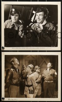 2m369 BOMBARDIER 11 8x10 stills 1943 images of Randolph Scott & Pat O'Brien, World War II thriller!