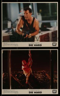 2m157 DIE HARD 5 8x10 mini LCs 1988 Bruce Willis, Alan Rickman, Bonnie Bedelia, Gudonov!