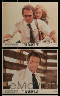 2m121 GAUNTLET 7 8x10 mini LCs 1977 star & director Clint Eastwood, Sondra Locke!