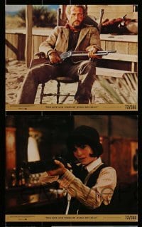 2m147 LIFE & TIMES OF JUDGE ROY BEAN 6 8x10 mini LCs 1972 John Huston, images of Paul Newman in action