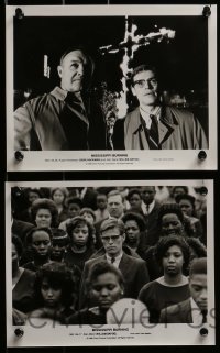 2m551 MISSISSIPPI BURNING 9 8x10 stills 1988 great images of Gene Hackman & Willem Dafoe!