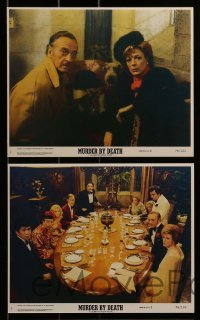2m072 MURDER BY DEATH 8 8x10 mini LCs 1976 David Niven, Peter Falk, Maggie Smith, Peter Sellers!