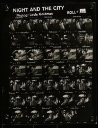 2m354 NIGHT & THE CITY 12 8.5x11 contact sheet stills 1992 Robert De Niro, Jessica Lange, Gorman!