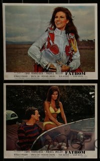 2m002 FATHOM 8 color English FOH LCs 1967 sexy Raquel Welch in skydiving harness & action scenes!