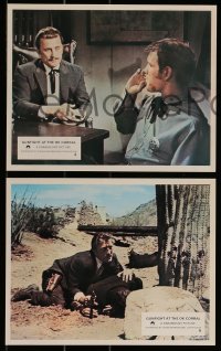 2m006 GUNFIGHT AT THE O.K. CORRAL 4 color English FOH LCs R1970s Burt Lancaster, Douglas, Sturges!