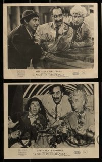 2m009 NIGHT IN CASABLANCA 8 English FOH LCs 1946 The Marx Brothers, Groucho, Chico & Harpo!