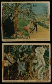 2m001 WIZARD OF OZ 8 color English FOH LCs R1955 different, one is Judy Garland & Wicked Witch!