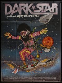 2p752 DARK STAR French 1p 1980 John Carpenter & Dan O'Bannon, different Lynch Guillotin art!