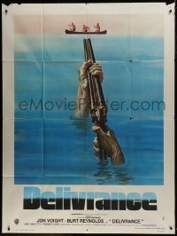 2p758 DELIVERANCE French 1p 1972 John Boorman classic, great art of shotgun pointed at canoers!