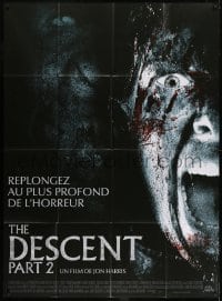 2p759 DESCENT: PART 2 French 1p 2009 gruesome super close up horror image of screaming girl!