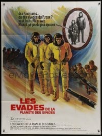 2p779 ESCAPE FROM THE PLANET OF THE APES French 1p 1971 different sci-fi art by Boris Grinsson!
