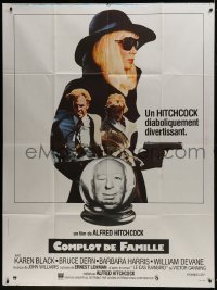 2p789 FAMILY PLOT French 1p 1976 from the mind of devious Alfred Hitchcock, Karen Black, Bruce Dern
