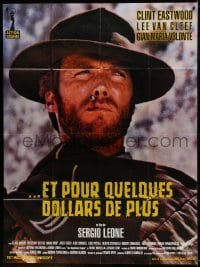 2p797 FOR A FEW DOLLARS MORE French 1p R1990s Sergio Leone, great c/u of Clint Eastwood with cigar!