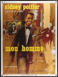 2p798 FOR LOVE OF IVY French 1p 1969 art of Sidney Poitier by Bob Peak & Roger Boumendil!