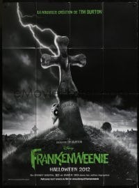 2p801 FRANKENWEENIE teaser French 1p 2012 Tim Burton's remake of his own cartoon short from 1984!