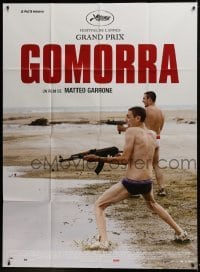 2p818 GOMORRAH French 1p 2008 great image of two guys in their underwear on beach with guns!