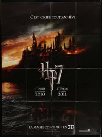 2p828 HARRY POTTER & THE DEATHLY HALLOWS PART 1 & PART 2 teaser French 1p 2010 it all ends here!