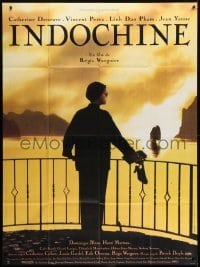 2p847 INDOCHINE French 1p 1992 cool image of Catherine Deneuve overlooking ocean in Southeast Asia!