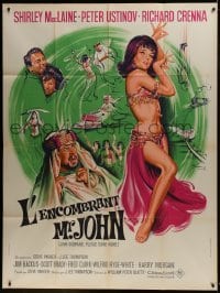 2p853 JOHN GOLDFARB, PLEASE COME HOME French 1p 1965 Grinsson art of sexy dancer Shirley MacLaine!