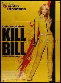 2p859 KILL BILL: VOL. 1 French 1p 2003 Quentin Tarantino, full-length Uma Thurman with katana!