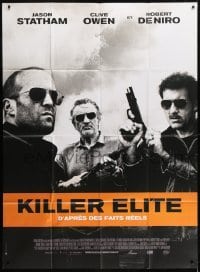 2p861 KILLER ELITE French 1p 2011 great image of Jason Statham, Clive Owen & Robert De Niro!